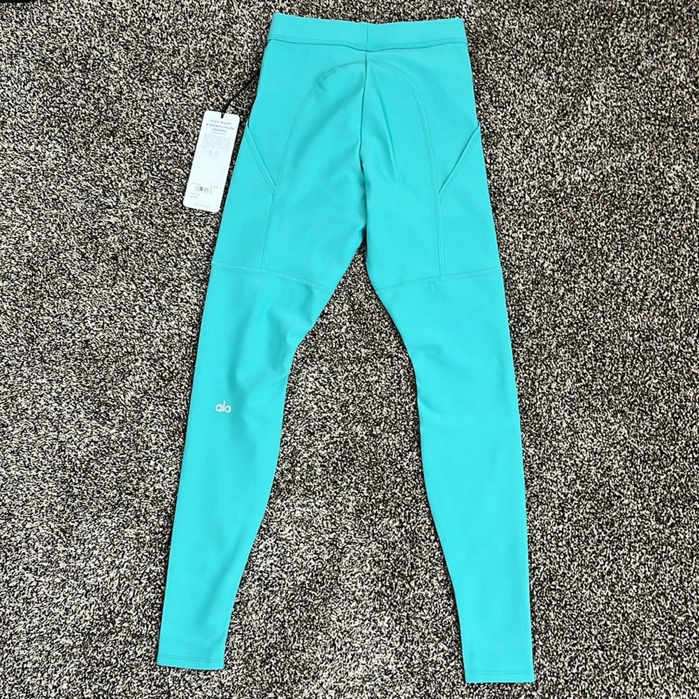 Alo Yoga High Waist Teal Utility Legging, NWT - Picture 8 of 8